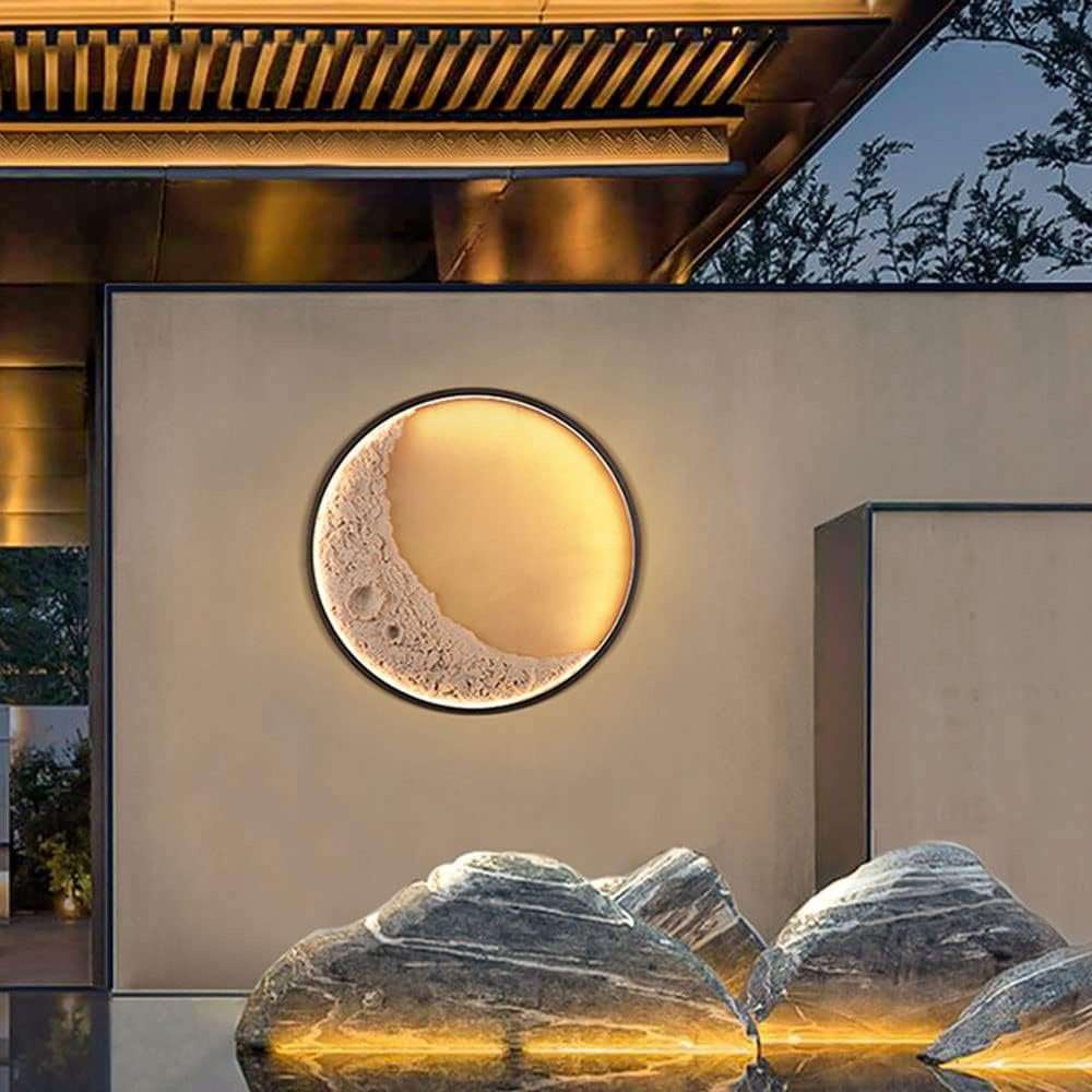 Waterproof Outdoor Modern Moon Wall Lights